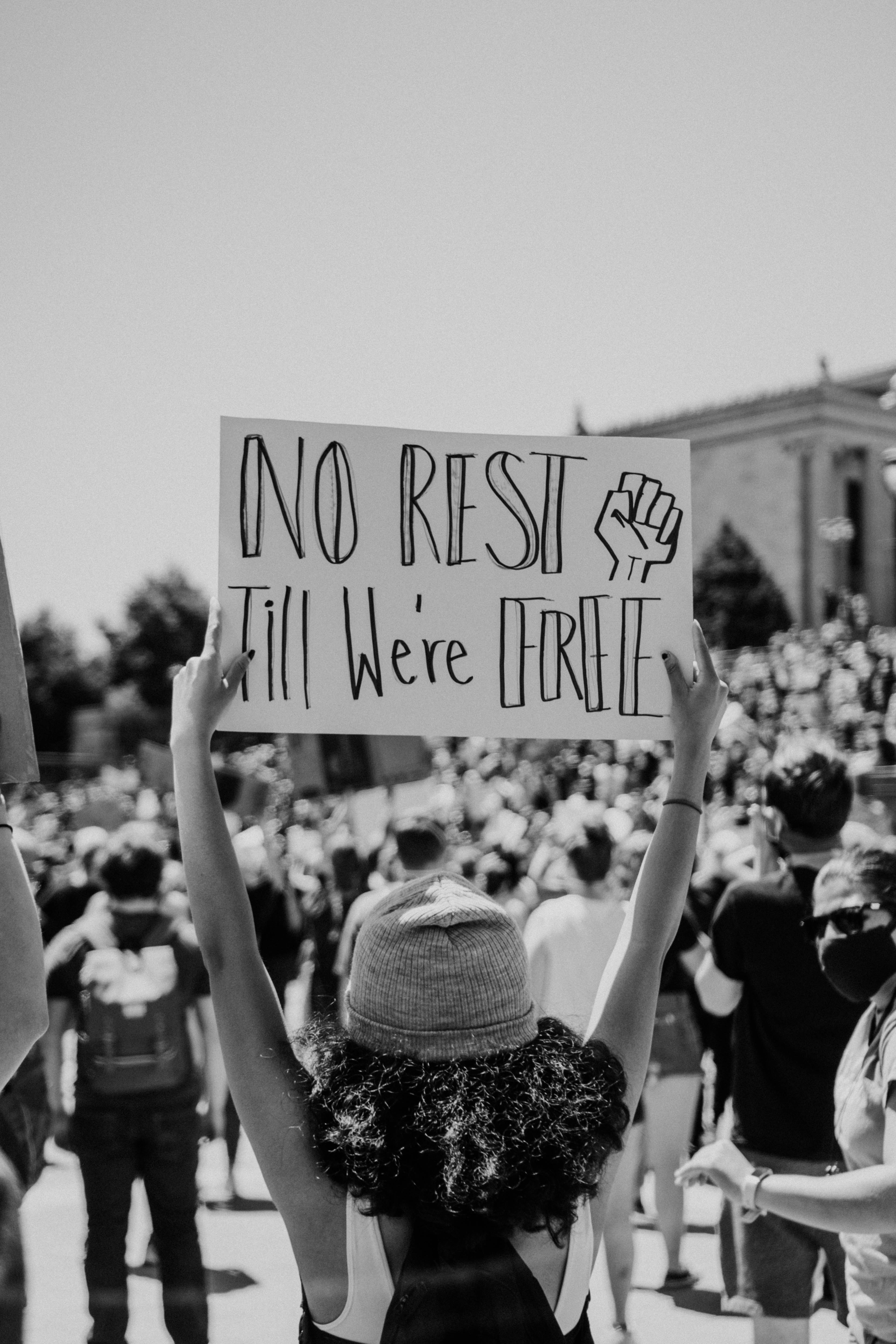 "No Rest Till We're Free" by Alan Daher, May 31, 2020, Philadelphia